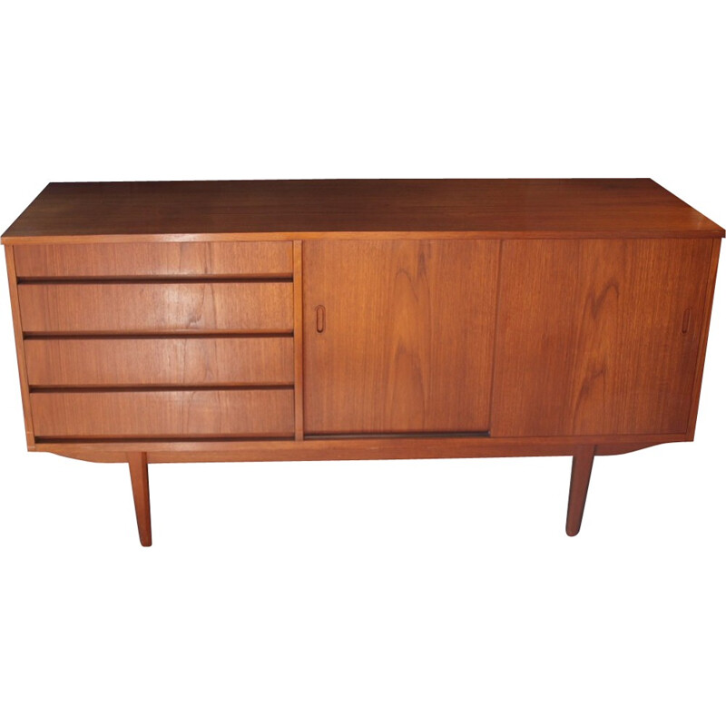 Small mid century sideboard in teak - 1960s