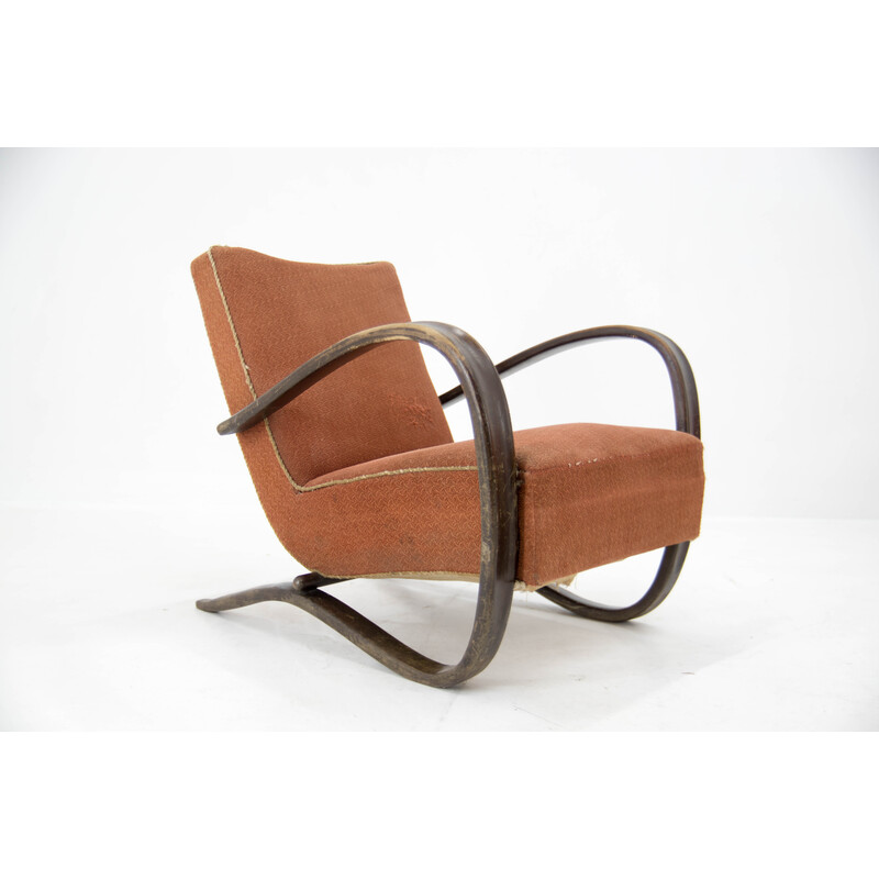 Fauteuil vintage H 269 de Jindřich Halabala, 1940