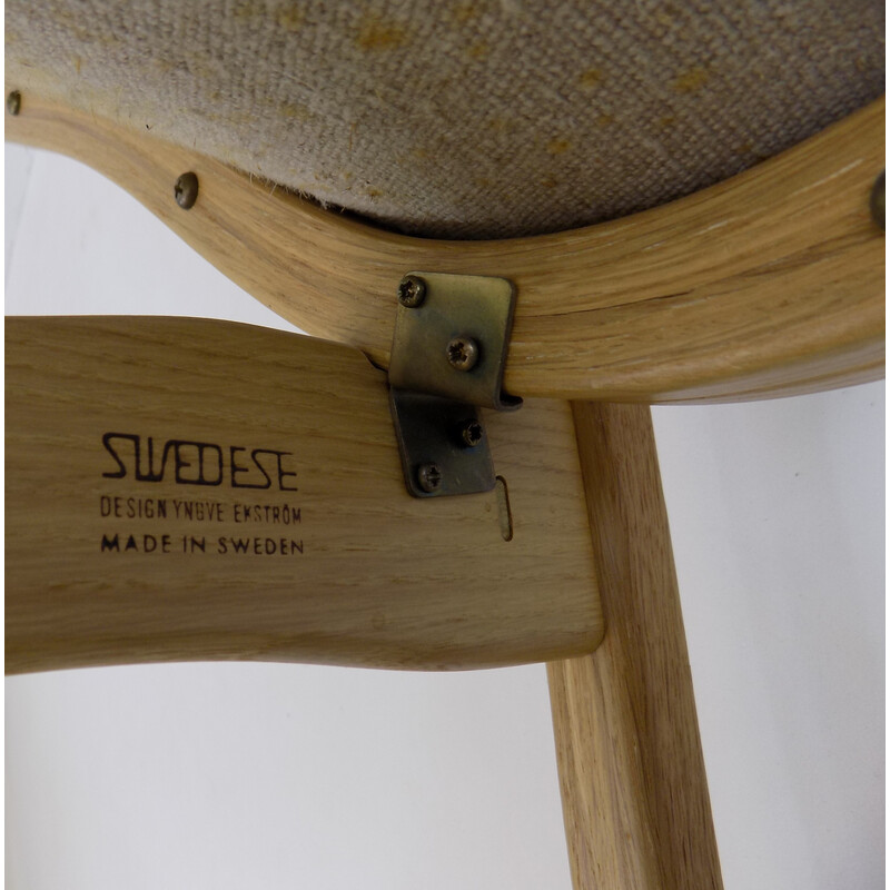 Vintage Zweedse Lamino fauteuil van Yngve Ekstrom