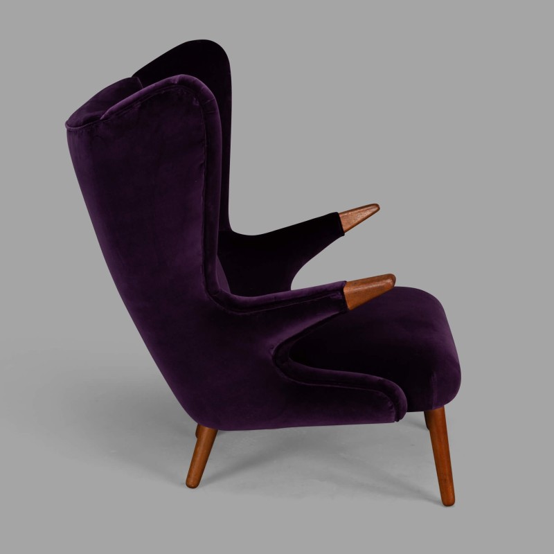 Danish vintage model 91 wingback armchair by Svend Skipper for Skipper Møbler, 1950