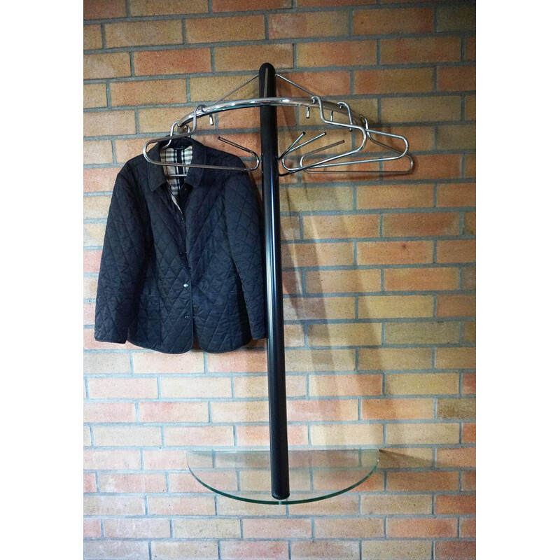 Vintage wall mounted coat rack, 1980s