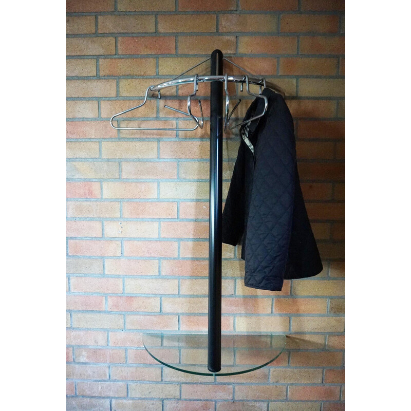 Vintage wall mounted coat rack, 1980s