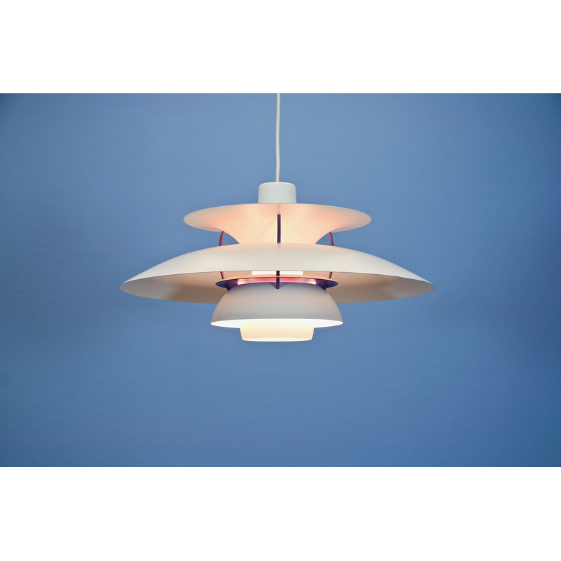 Vintage Ph5 pendant lamp in white by Poul Henningsen for Louis Poulsen, Denmark 1960s