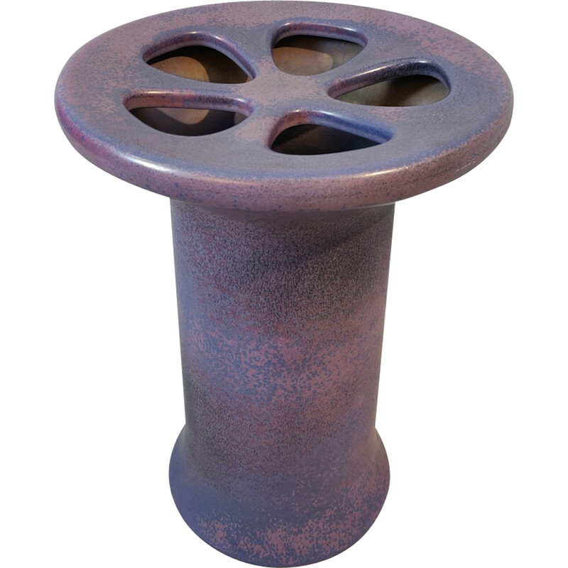 Vintage purple umbrella stand by Angelo Mangiarotti, 1970s