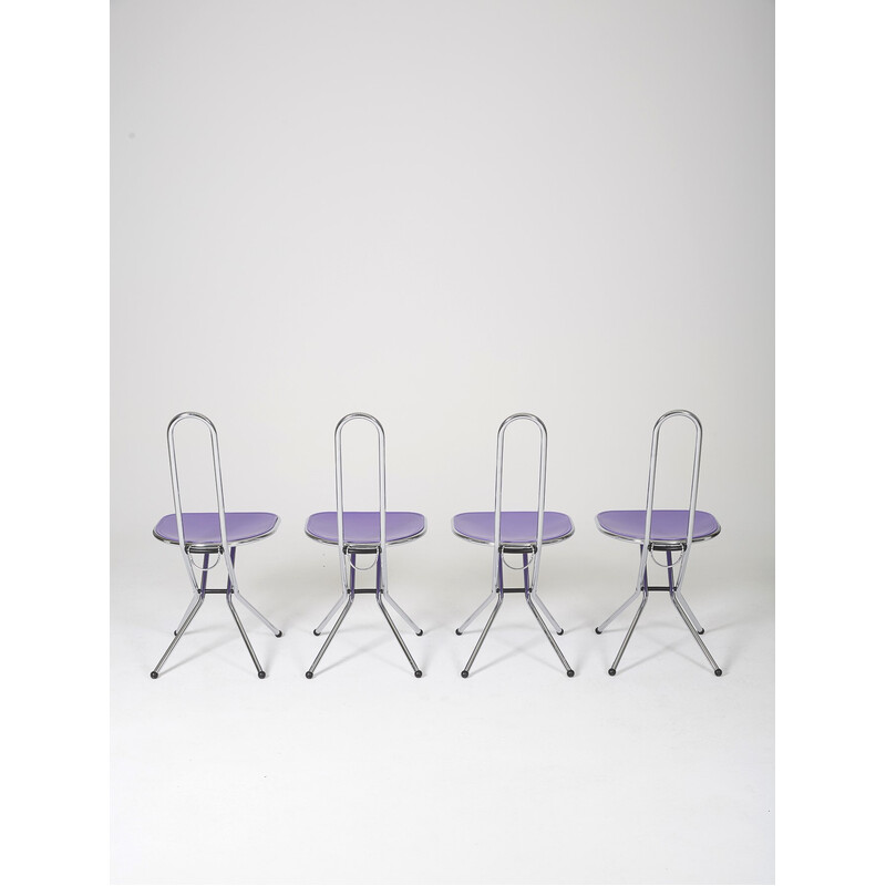 Set of 4 vintage Isak chairs by Niels Gammelgaard for Ikea, 1980