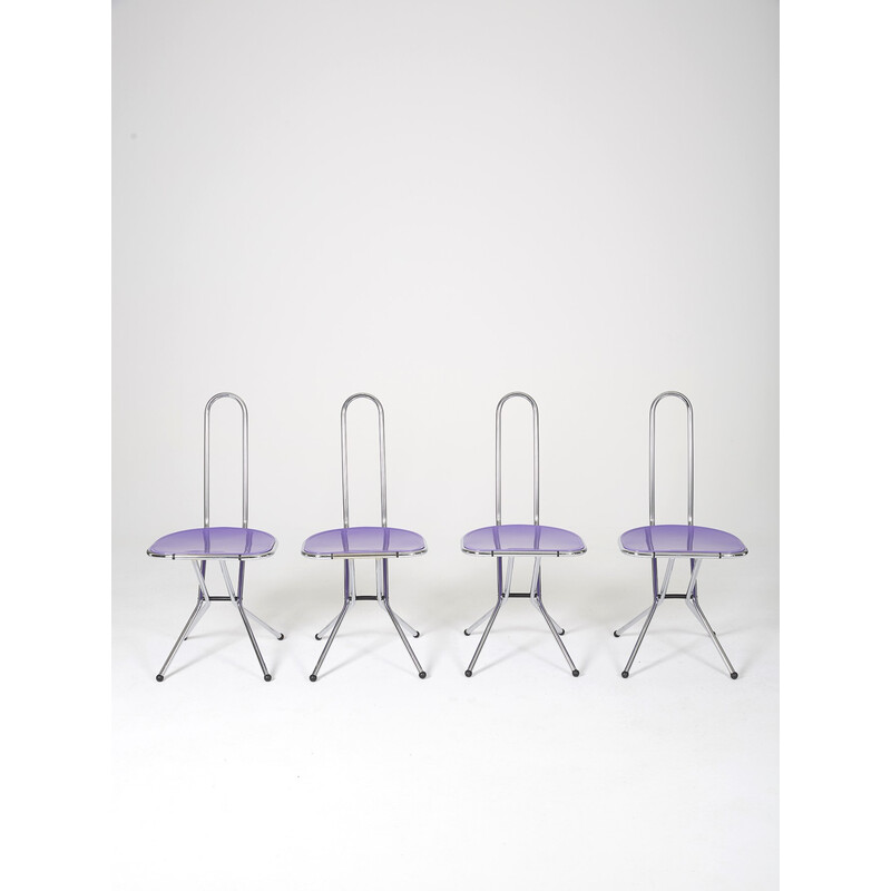 Set of 4 vintage Isak chairs by Niels Gammelgaard for Ikea, 1980