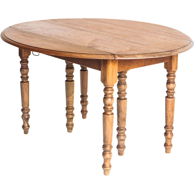 Table vintage en bois massif à