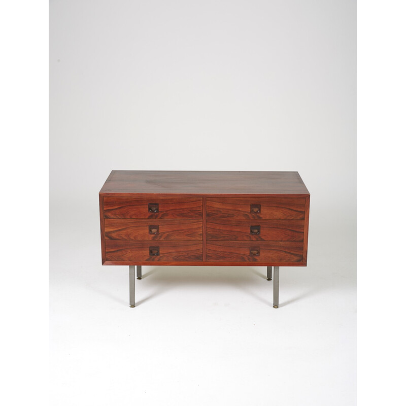 Vintage rosewood enfilade de Erik Brouer para Mobelfelfabrik, 1960