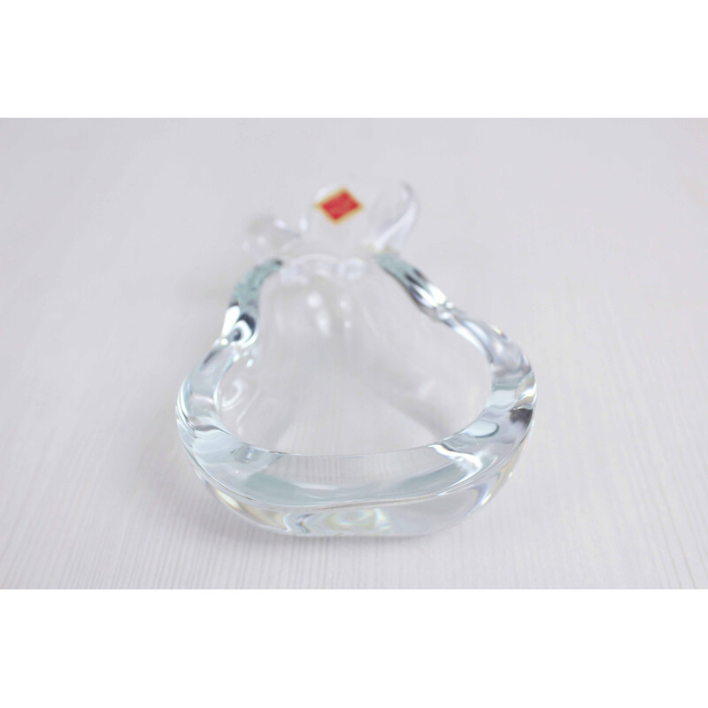 Vintage crystal "pear" ashtray