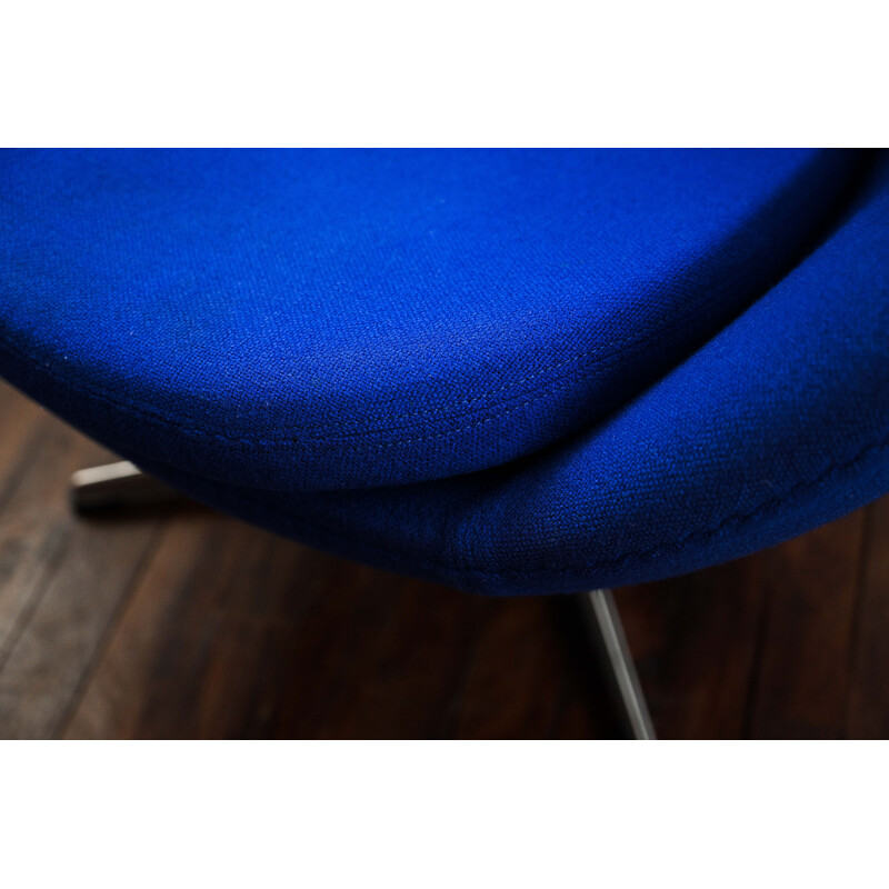 Vintage verstelbare "ei" fauteuil in aluminium en polyurethaanschuim van Arne Jacobsen