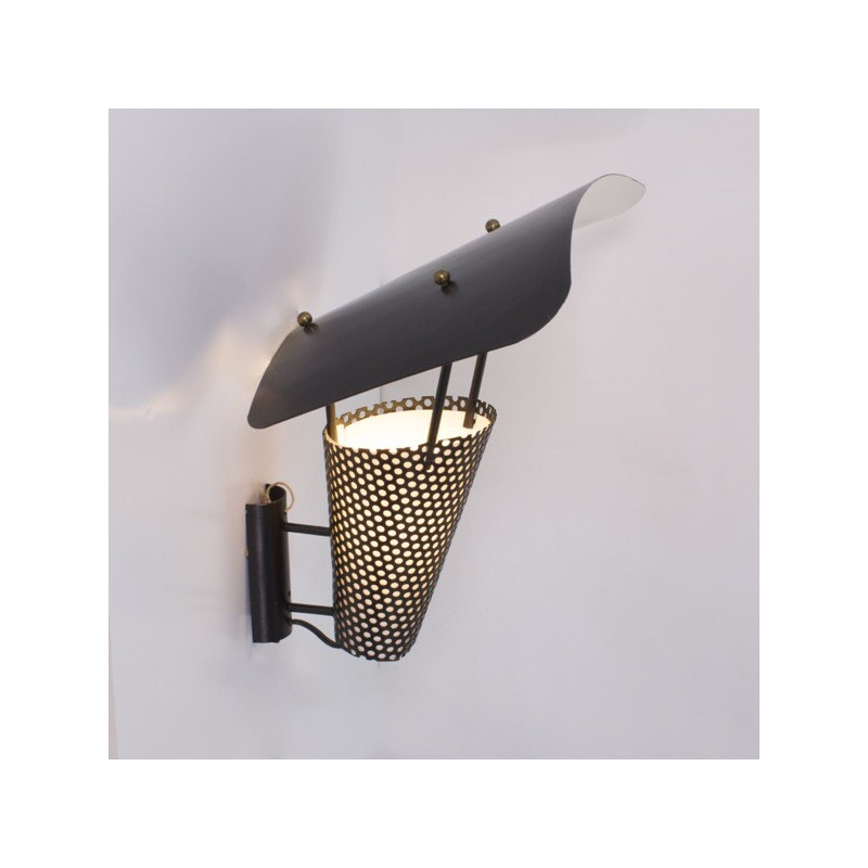 Vintage wall lamp Cerf Volant by Jacques Biny, 1955