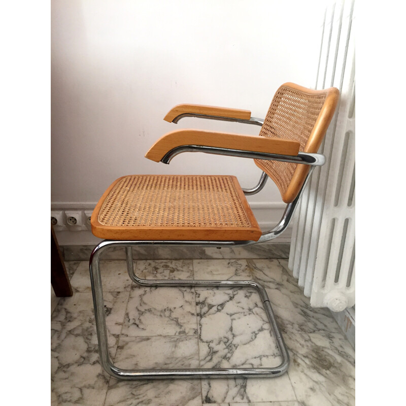 Pair of armchairs model Cesca S64 by Marcel Breuer - 1970s