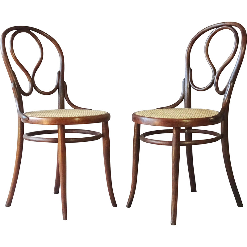 Pair of vintage Omega no20 chairs by Thonet, 1985s