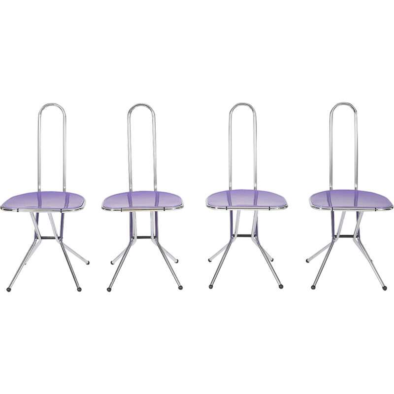 Set of 4 vintage Isak chairs by Niels Gammelgaard for Ikea, 1980