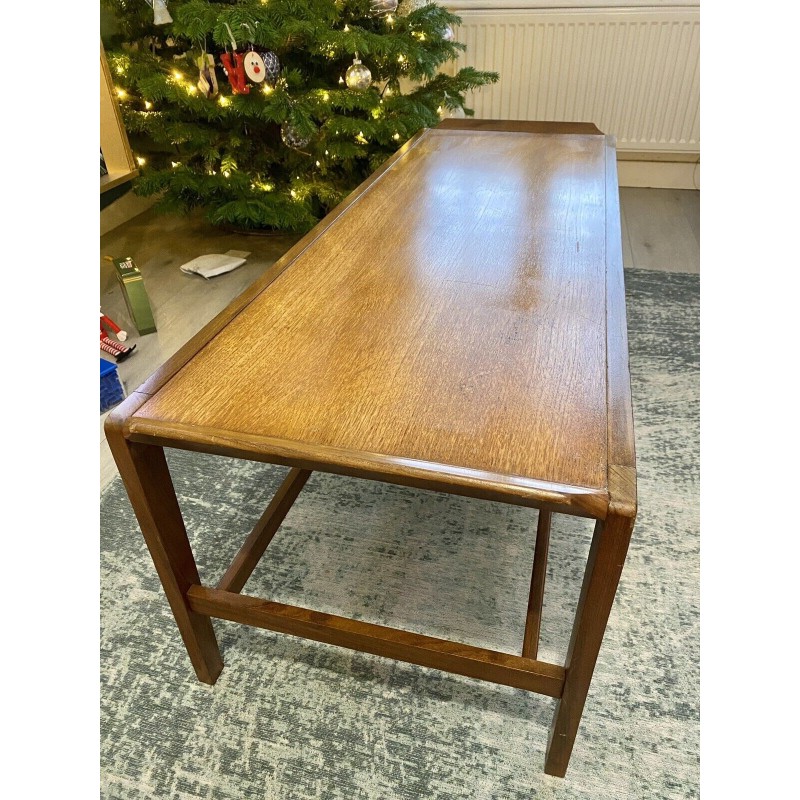 Vintage Remploy coffee table in teak with magazine shelf