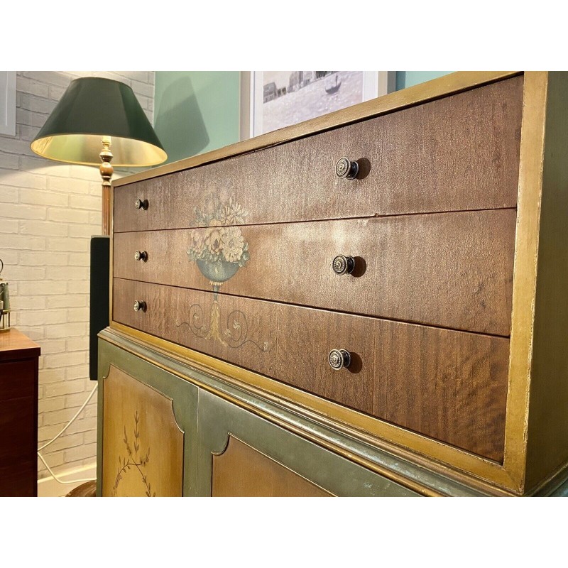 Commode vintage en bois massif pour Butler Manufacturing Company, États-Unis 1920