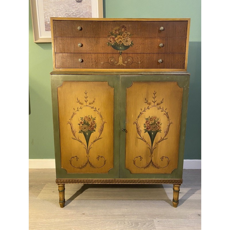 Vintage solid wood chest of drawers for Butler Manufacturing Company, Usa 1920s