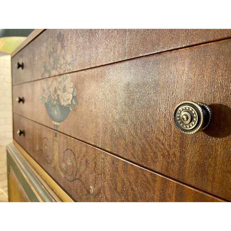 Vintage solid wood chest of drawers for Butler Manufacturing Company, Usa 1920s