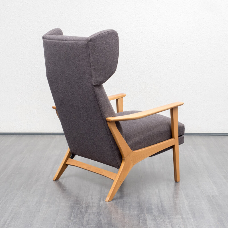 Vintage beechwood wingchair - 1960s