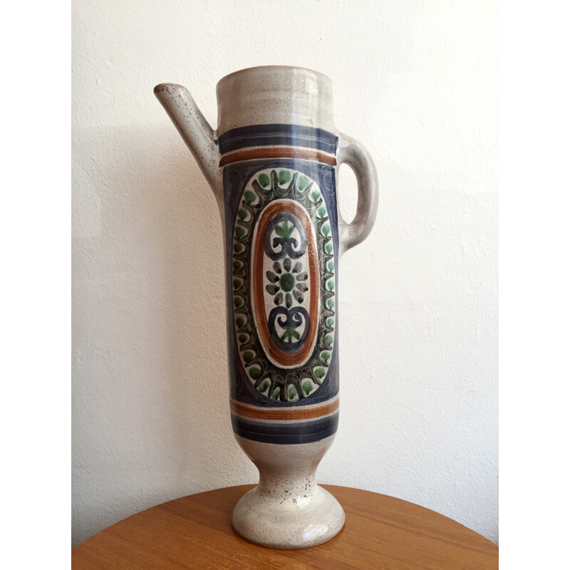 Ceramic pitcher by Jean de Lespinasse - 1950s