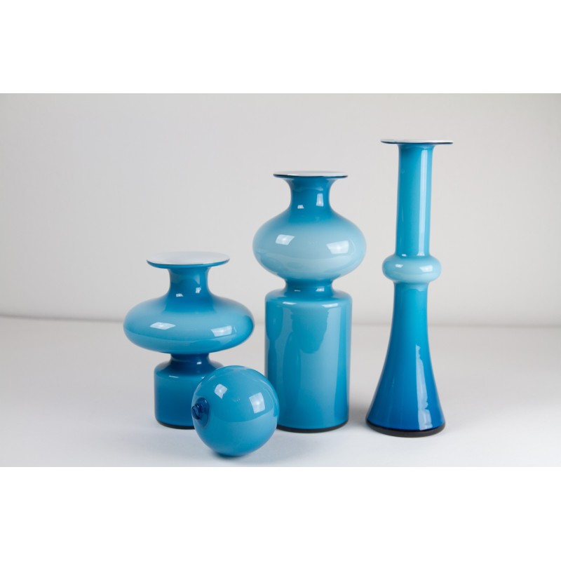Set di 3 vasi vintage danesi Carnaby di Per Lütken per Holmegaard, anni '60