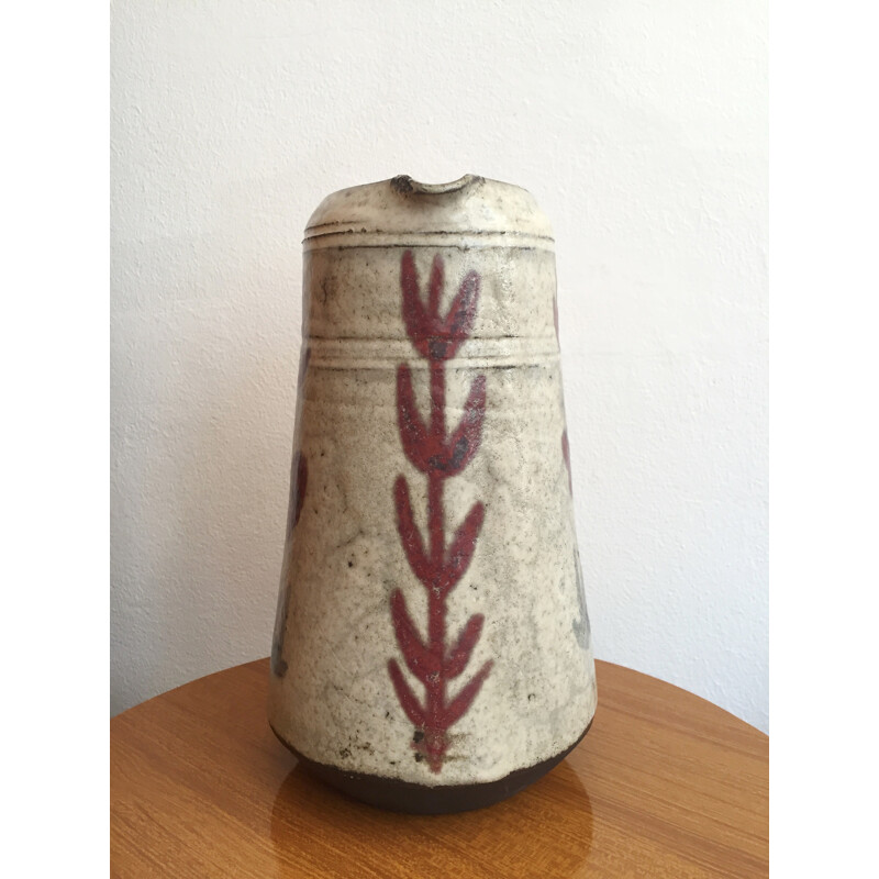 Ceramic pitcher by Gustave Reynaud - 1960s