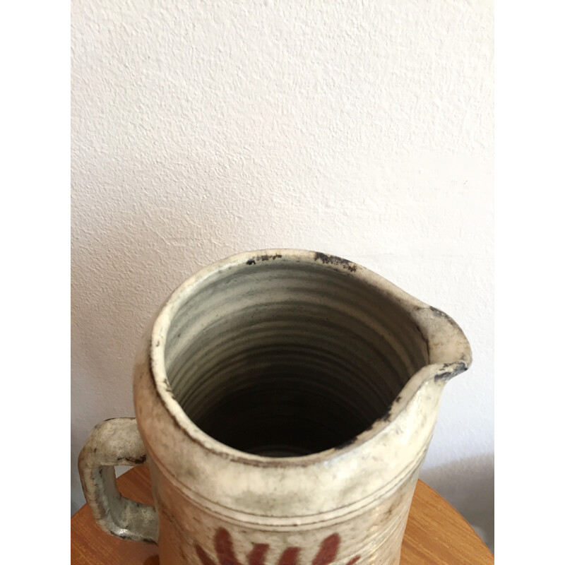 Ceramic pitcher by Gustave Reynaud - 1960s