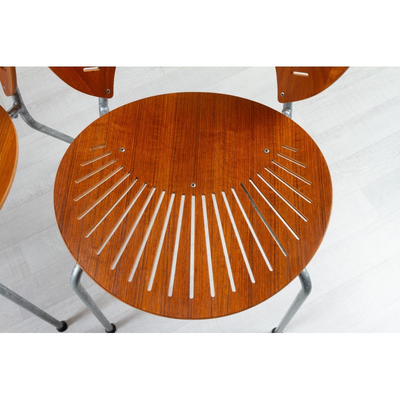 Set of 6 vintage Trinidad teak dining chairs by Nanna Ditzel for Fredericia, Denmark 1990s