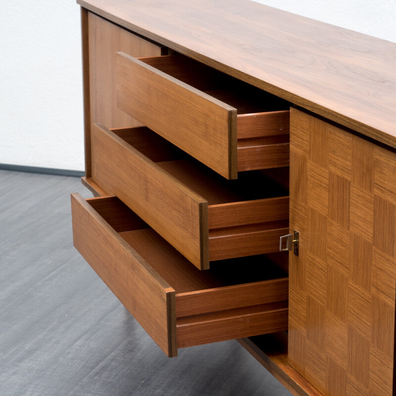 Walnut vintage sideboard - 1960s