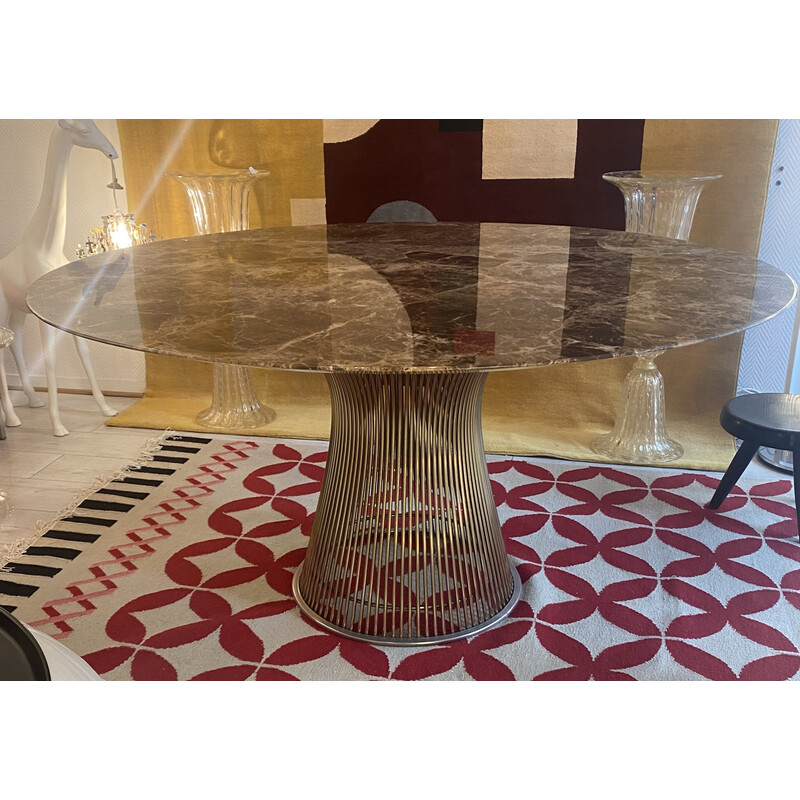 Tavolo in marmo vintage di Warren Platner per Knoll, 2021