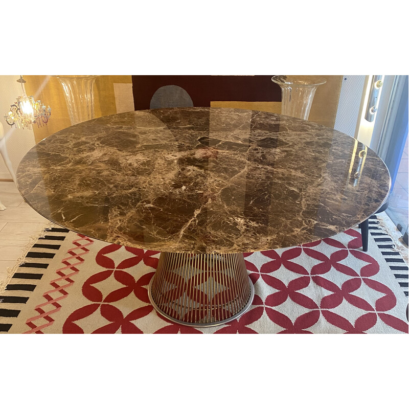 Mesa de mármol vintage de Warren Platner para Knoll, 2021