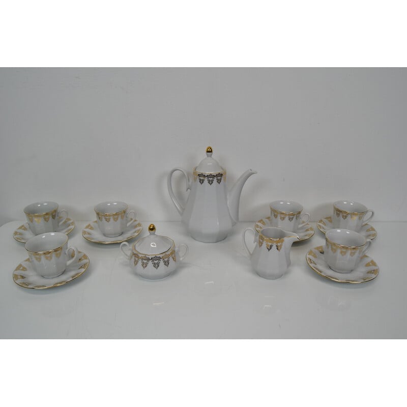 Set da tè in porcellana vintage della ditta Epiag D.F., Cecoslovacchia 1960