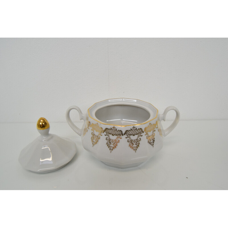 Set of vintage porcelain tea set by company Epiag D.F., Czechoslovakia 1960s