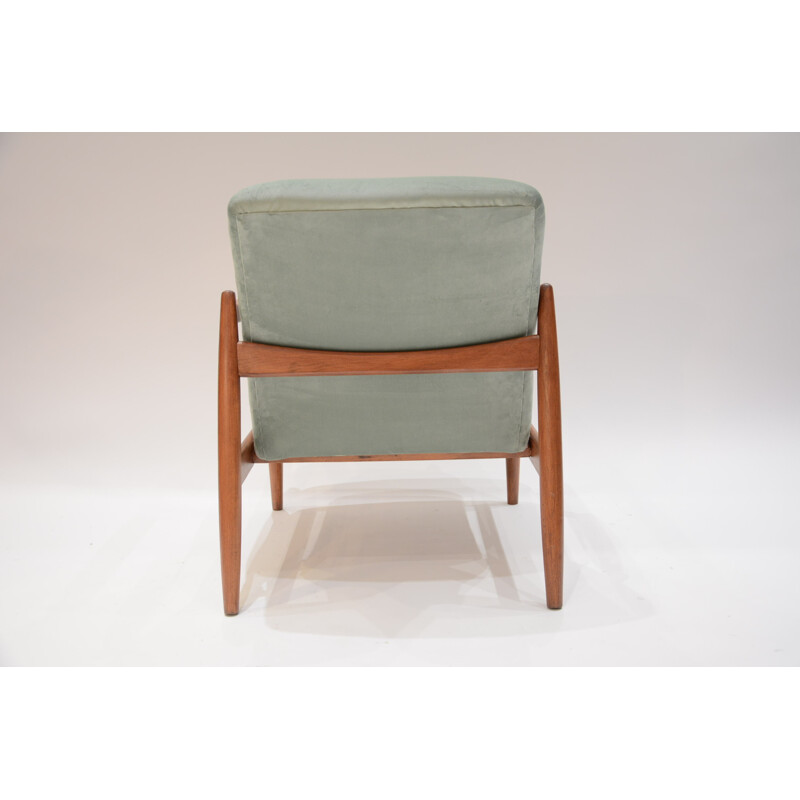 Mint color armchair model Wroclaw - 1960s