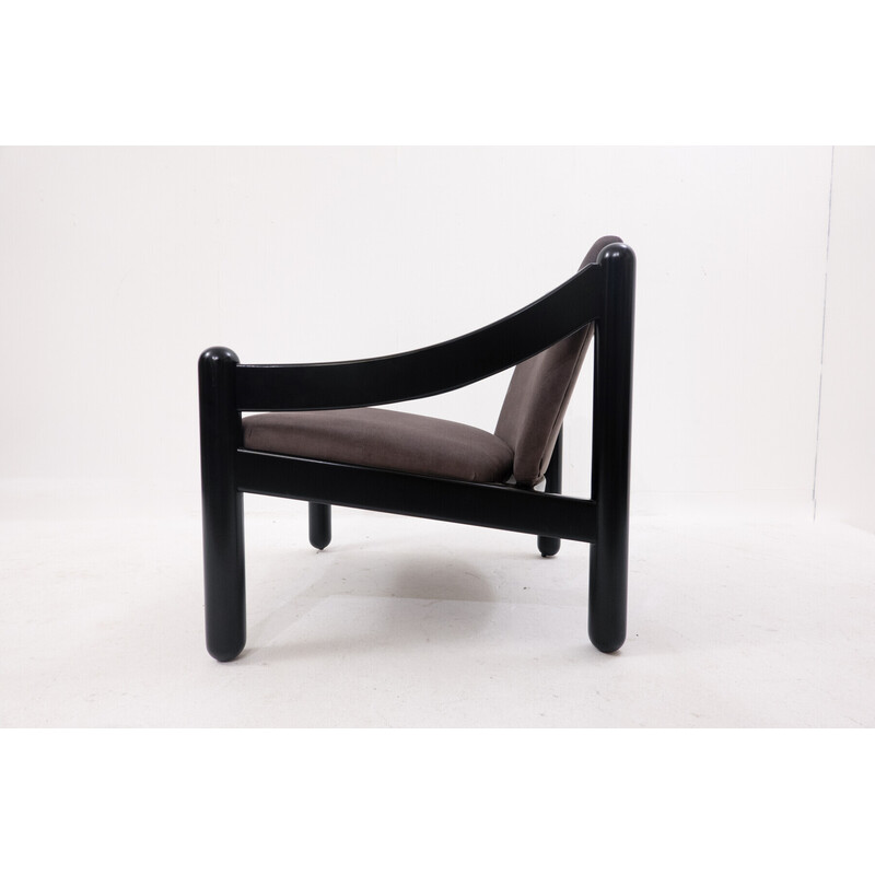 Mid-century lacquered wood armchair model "Carimate" by Vico Magistretti, Italy 1960s