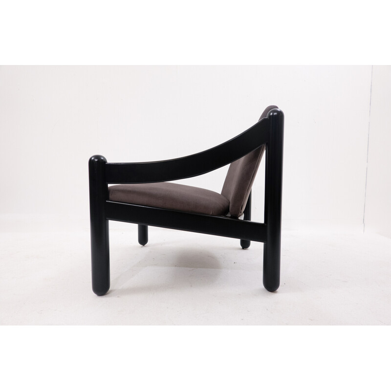 Mid-eeuwse gelakte houten fauteuil model "Carimate" van Vico Magistretti, Italië 1960