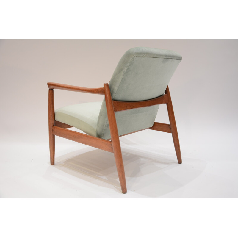 Mint color armchair model Wroclaw - 1960s
