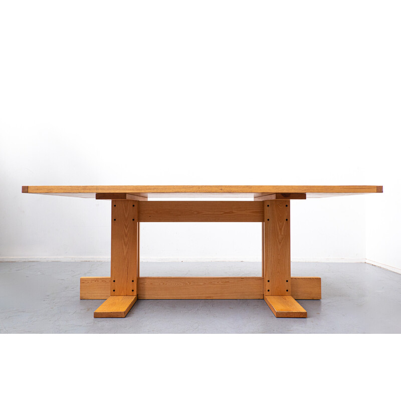 Table vintage en bois par Vico Magistretti, Italie