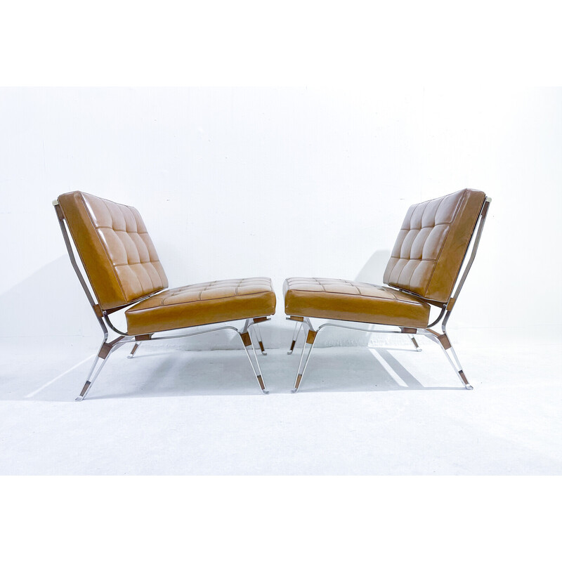 Pair of mid-century armchairs model 856 by Ico Parisi, Italy 1950s