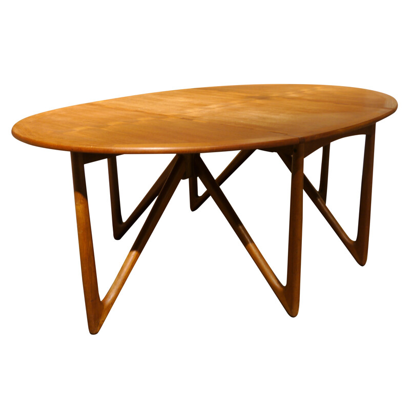 Table scandinave ovale, Kurt OSTERVIG - années 60
