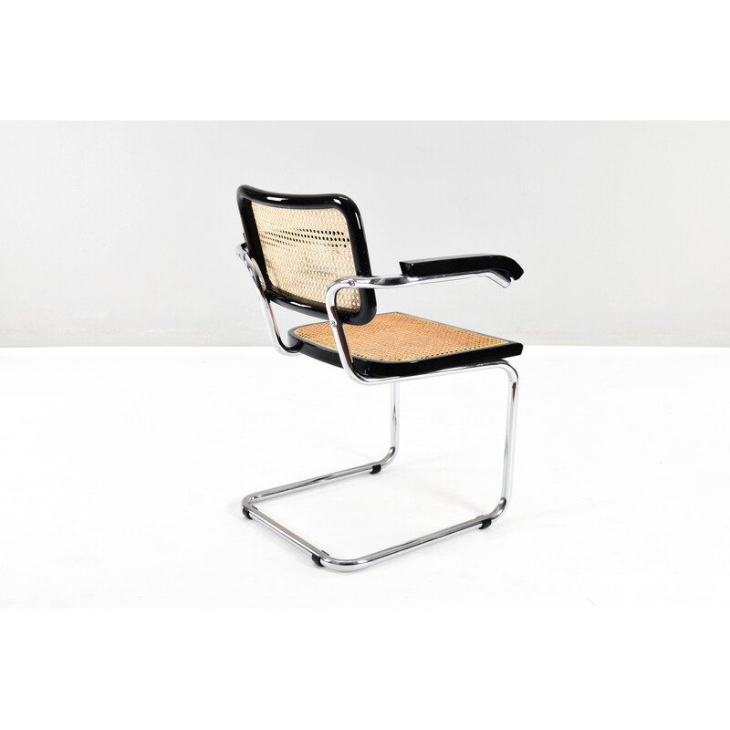 Set of 4 mid-century Italian B64 Cesca chairs by Marcel Breuer, 1970s