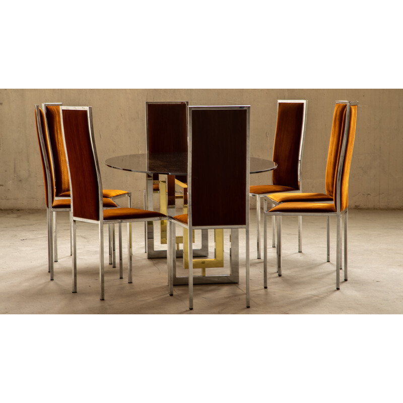 Vintage Italian dining set by Renato Zevi, 1970