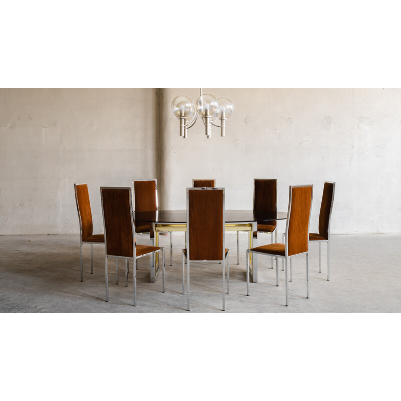 Vintage Italian dining set by Renato Zevi, 1970