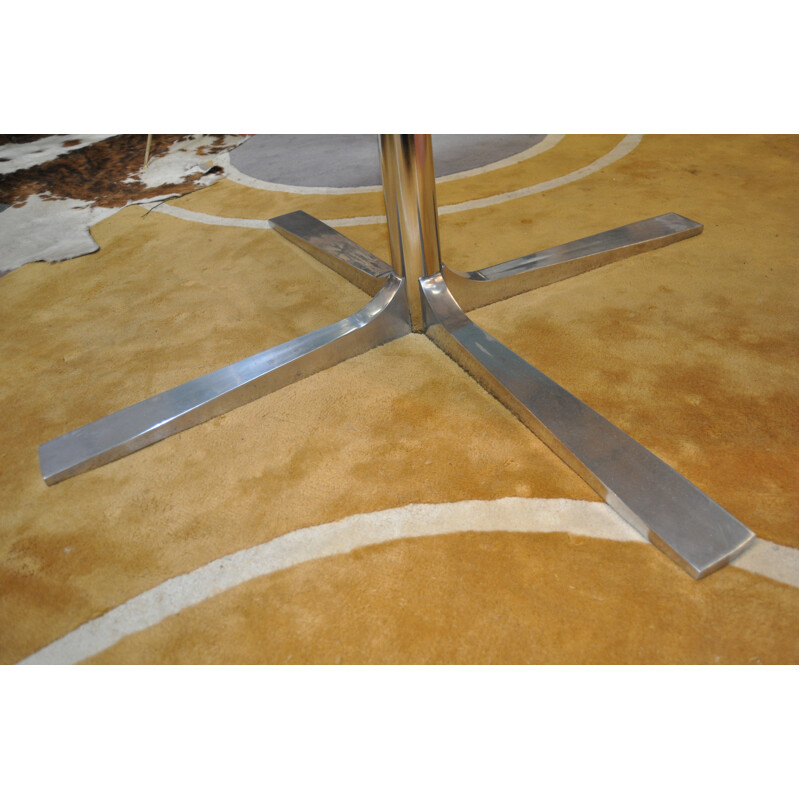 Round dining table in marble - 1970s