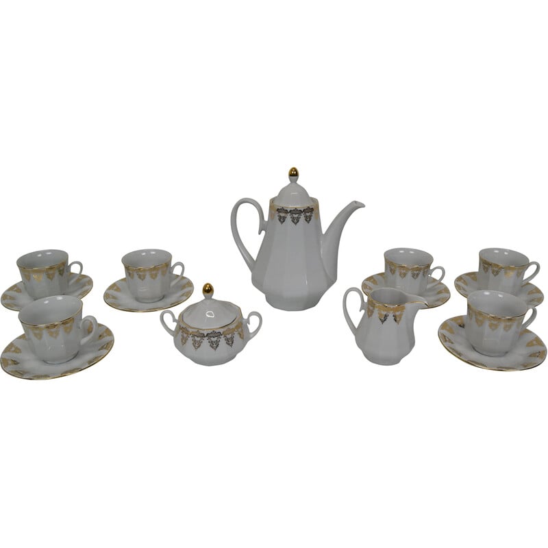 Set da tè in porcellana vintage della ditta Epiag D.F., Cecoslovacchia 1960