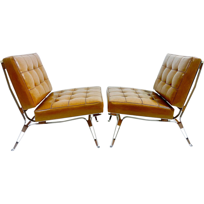 Pair of mid-century armchairs model 856 by Ico Parisi, Italy 1950s