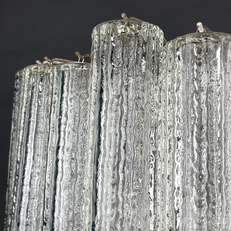 Lámpara vintage de cristal de Murano Tronchi de Toni Zuccheri para Venini, Italia años 60