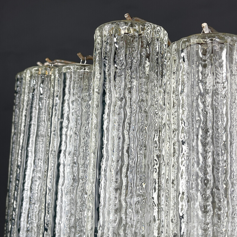 Vintage Murano glass chandelier Tronchi by Toni Zuccheri for Venini, Italy 1960s