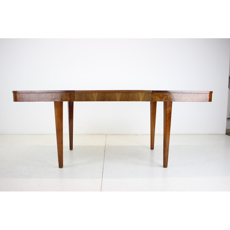 Vintage extendable dining table by Jindřich Halabala for Up Závody, Czechoslovakia 1957