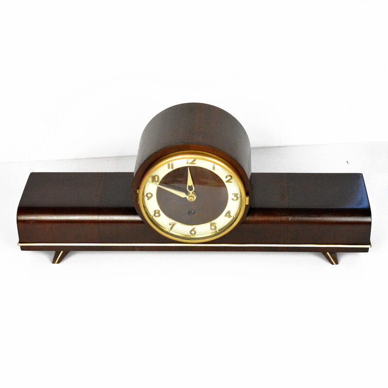 Vintage modernist mantel clock by Zella-Mehis, Germany 1960s